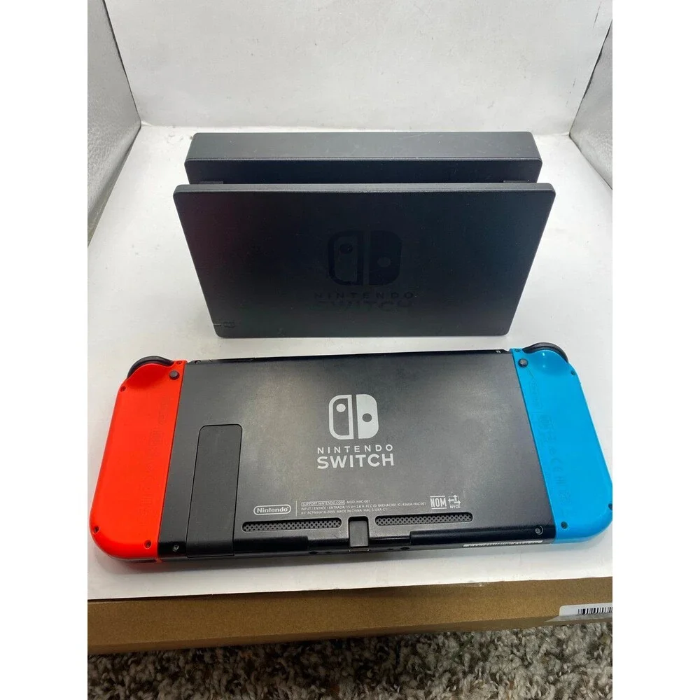 Nintendo Switch 1 neon Red Blue 32GB Handheld Console + Dock Complete In Box